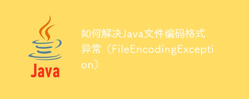 如何解决Java文件编码格式异常（FileEncodingException）