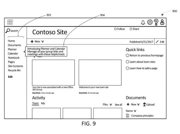 微软专利揭示全新功能推送系统，为Microsoft Teams和Microsoft 365用户带来个性化体验