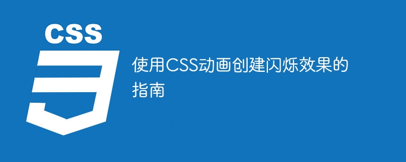 使用CSS动画创建闪烁效果的指南