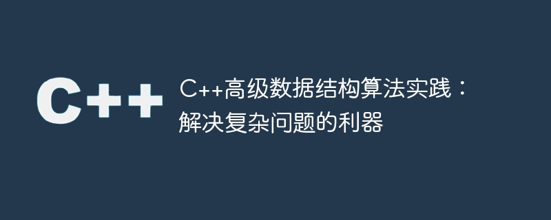 C++高级数据结构算法实践：解决复杂问题的利器