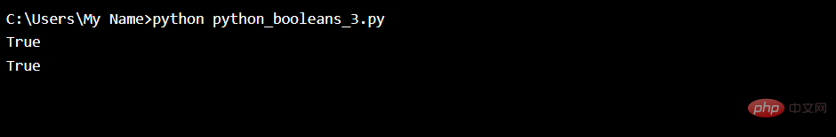 Python布尔值实例代码分析
