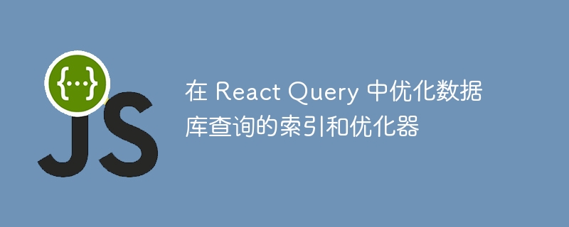 在 React Query 中优化数据库查询的索引和优化器