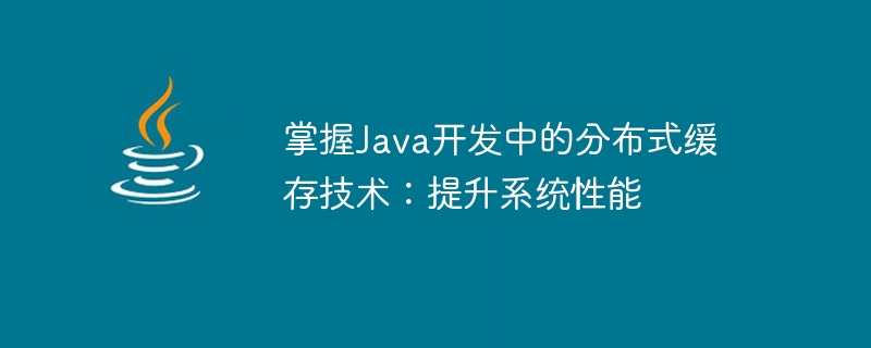 掌握Java开发中的分布式缓存技术：提升系统性能