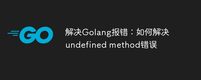 解决Golang报错：如何解决undefined method错误