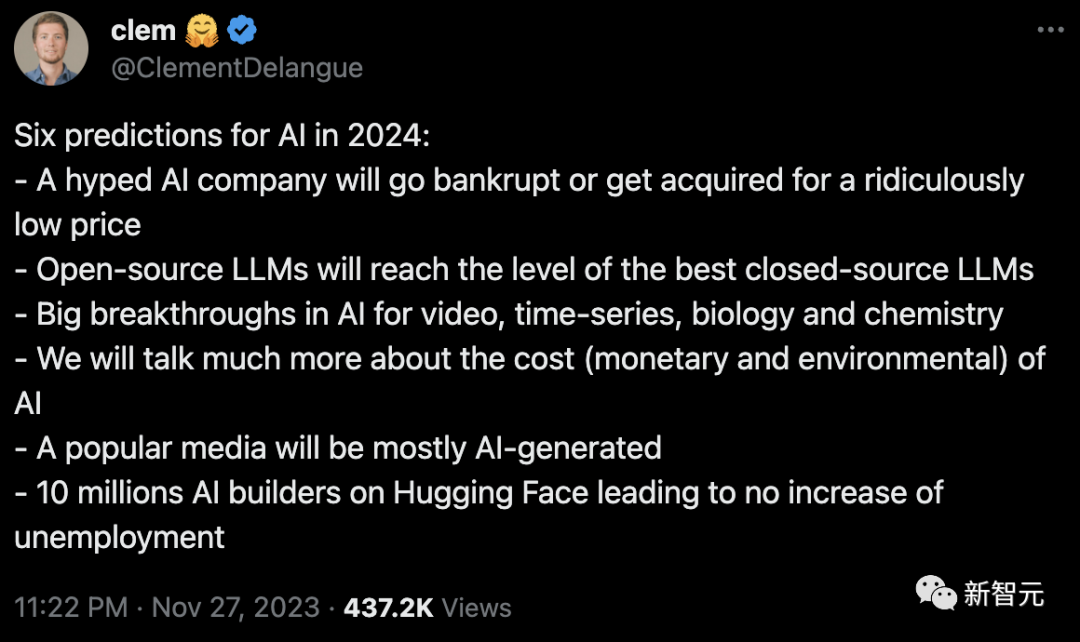 预测：Hugging Face CEO揭示2024年AI行业的六大重大变革！