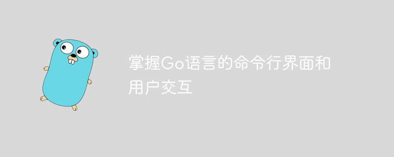 掌握Go语言的命令行界面和用户交互