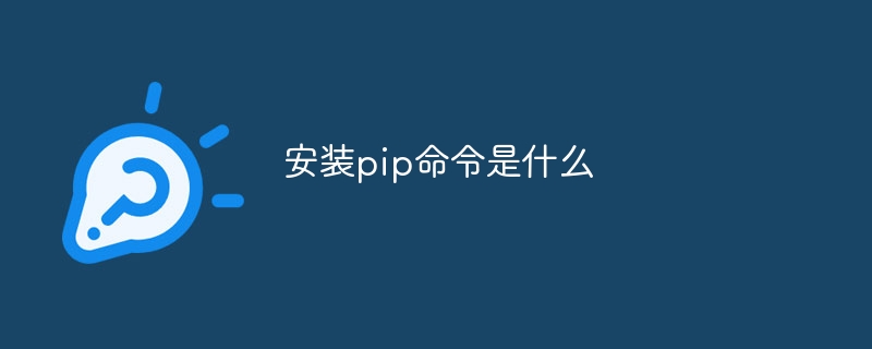 安装pip命令是什么