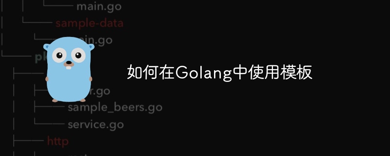 如何在Golang中使用模板